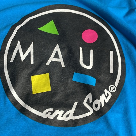 ♠️ 3/20 MAUI AND SONS WOMENS CROPPED NEON LOGO T-SHIRT SIZE XL - Picture 3 of 5